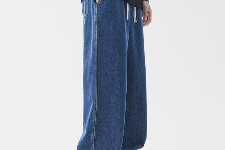 High-quality autumn loose straight men jeans factory style