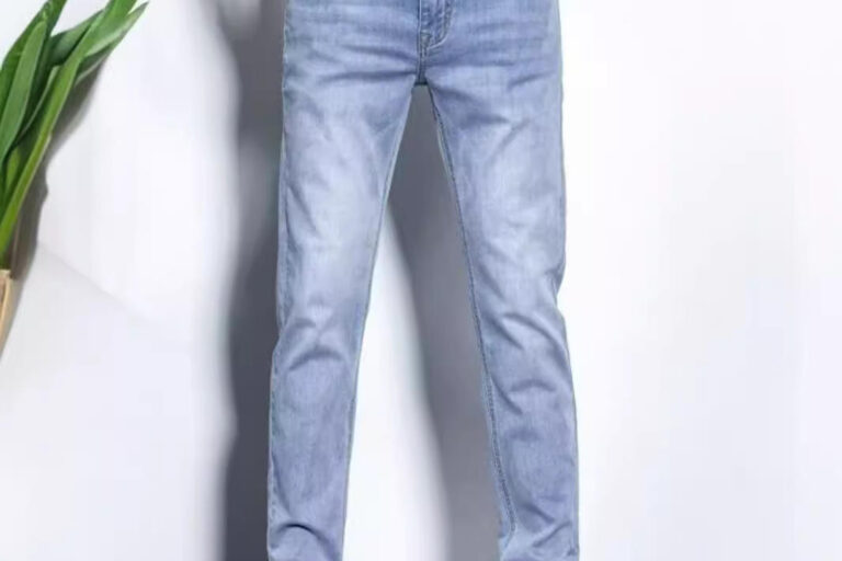 Summer slim casual men jeans lightweight wholesale denim