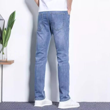 Summer slim casual men jeans lightweight wholesale denim