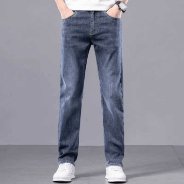 Summer slim casual men jeans lightweight wholesale denim