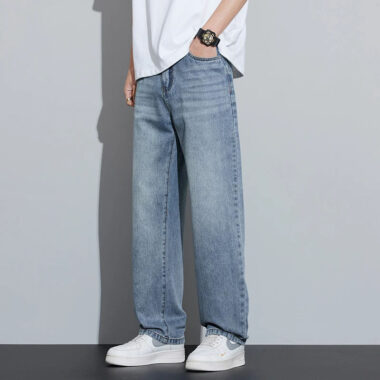 Casual summer men jeans lightweight denim style
