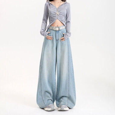 Premium wide leg women jeans for wholesale buyers