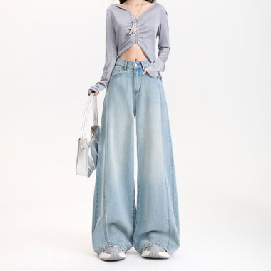 Premium wide leg women jeans for wholesale buyers