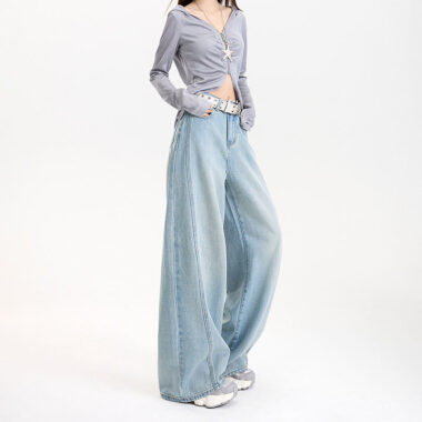 Premium wide leg women jeans for wholesale buyers