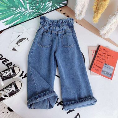 New Fall-Spring Girls Wide-Leg Children Jeans by Trusted Manufacturers