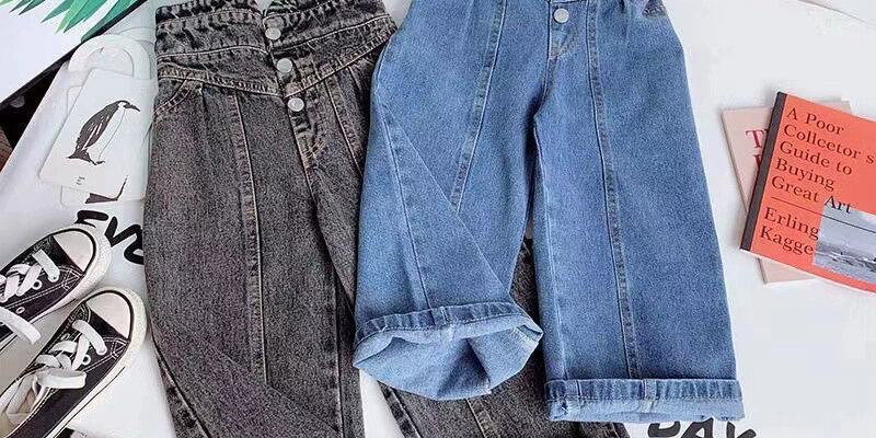 New Fall-Spring Girls Wide-Leg Children Jeans by Trusted Manufacturers