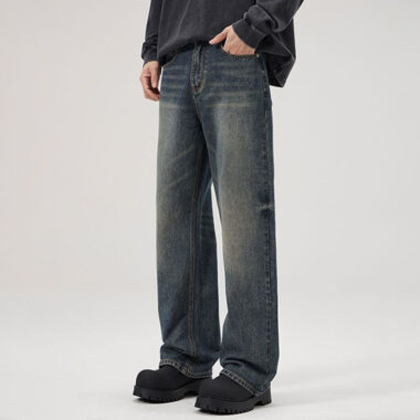 Premium loose vintage men jeans denim style