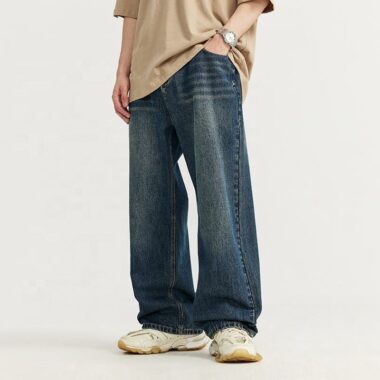 Premium loose vintage men jeans denim style