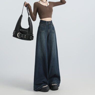 Loose straight women jeans from trusted supplier