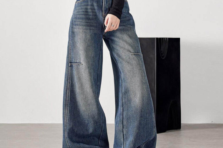 New Vintage Women Jeans Factory Collection (5) Vintage retro women jeans with casual loose fit design