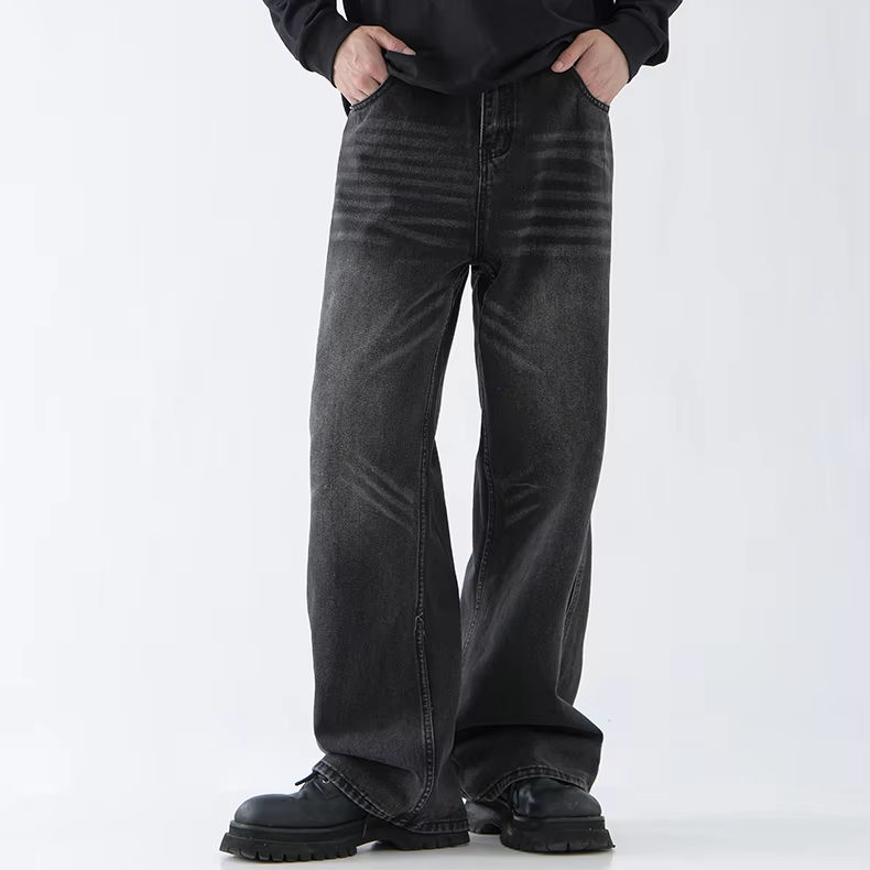 Premium custom loose men jeans high-quality denim