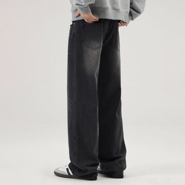 Premium custom loose men jeans high-quality denim