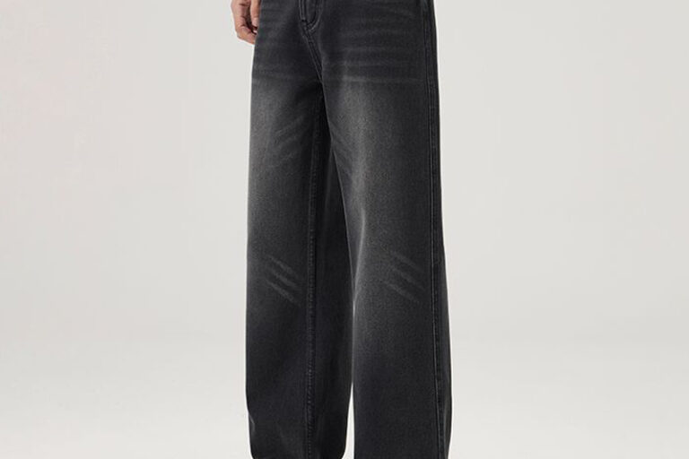 Premium custom loose men jeans high-quality denim