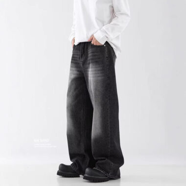 Premium custom loose men jeans high-quality denim