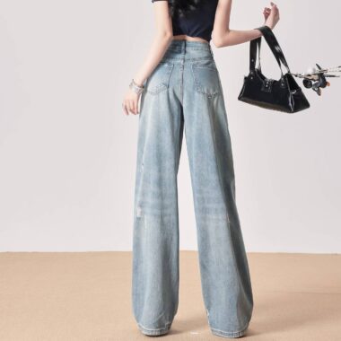 Vintage high waist women jeans from trusted factory