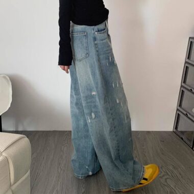 Vintage high waist women jeans from trusted factory