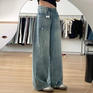 Vintage high waist women jeans from trusted factory