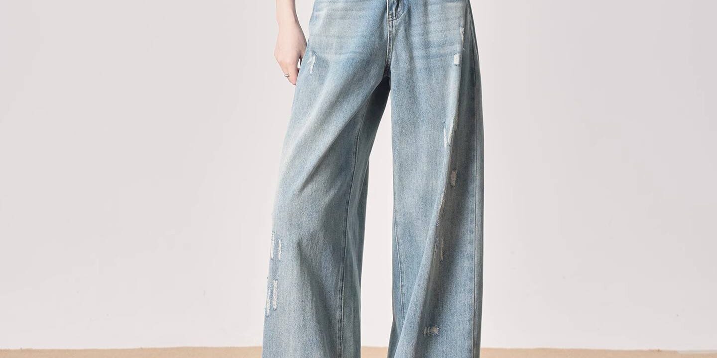 Vintage high waist women jeans from trusted factory