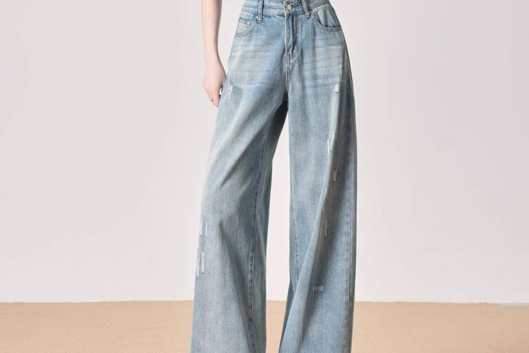 Vintage high waist women jeans from trusted factory