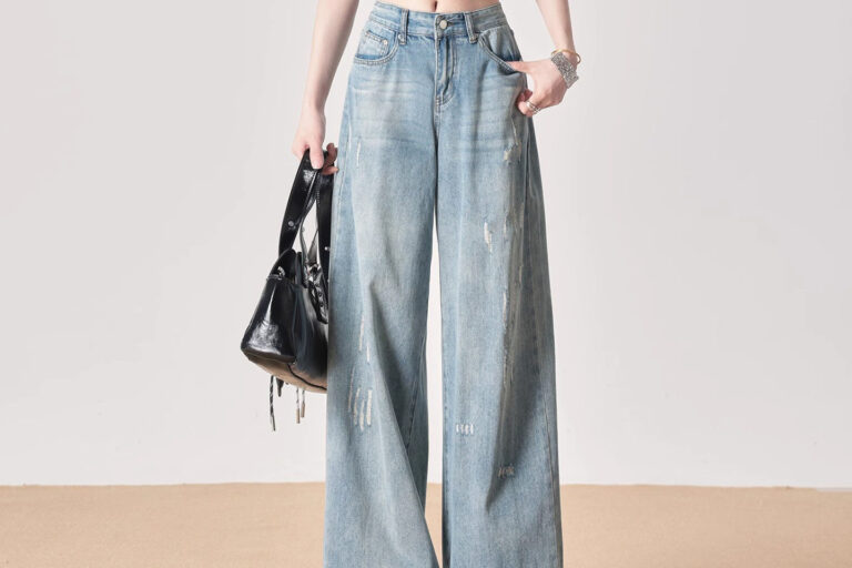 Vintage high waist women jeans from trusted factory