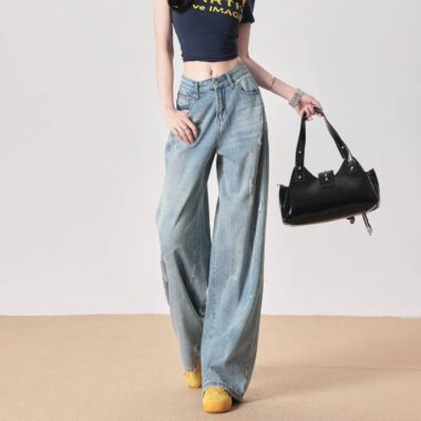 Vintage high waist women jeans from trusted factory