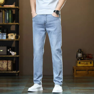 Slim fit straight stretch men jeans from supplier
