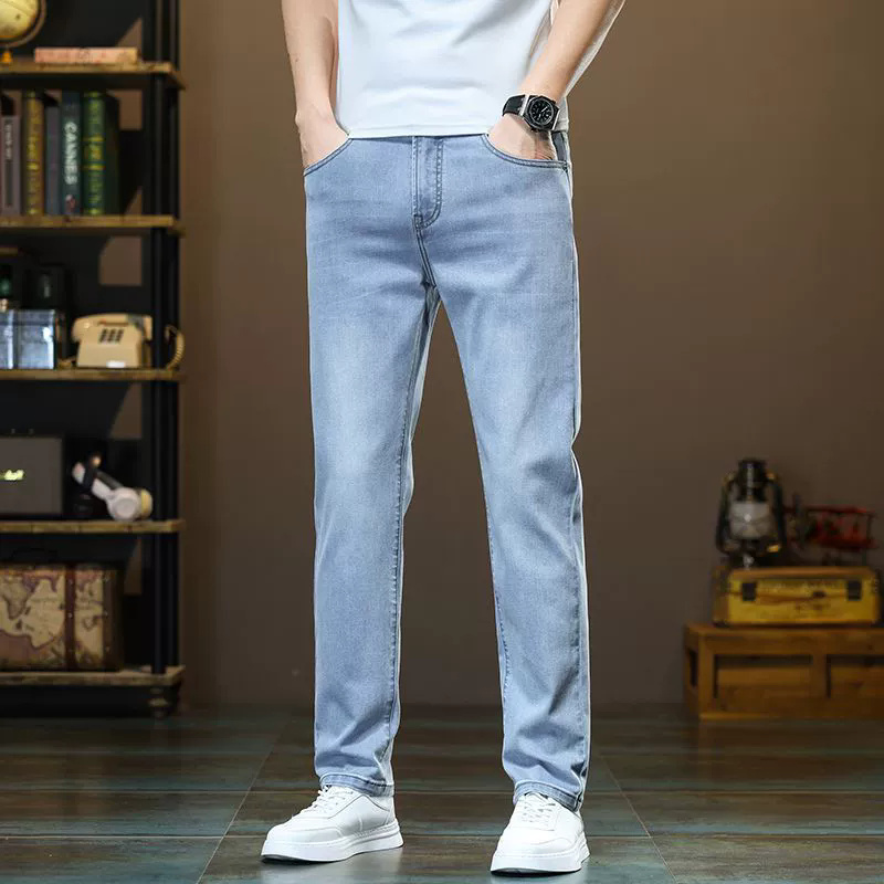 Slim fit straight stretch men jeans from supplier