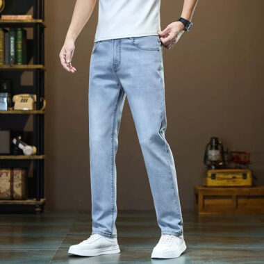 Slim fit straight stretch men jeans from supplier