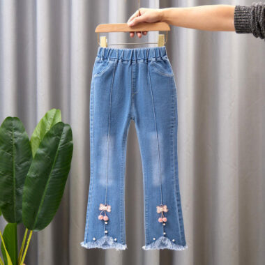 Stylish flared Children Jeans for spring and autumn