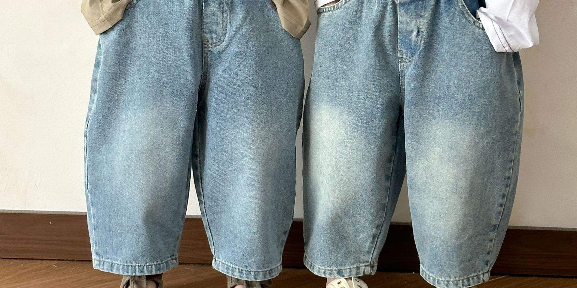 Loose casual girls Children Jeans wholesale denim