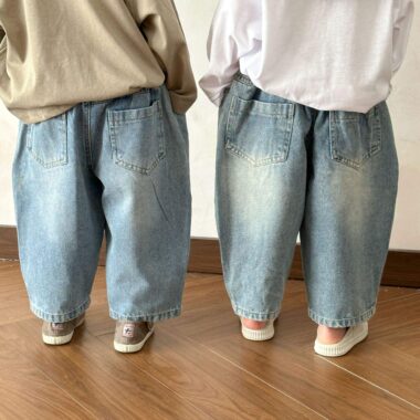 Loose casual girls Children Jeans wholesale denim