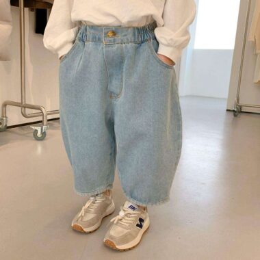 Loose casual girls Children Jeans wholesale denim