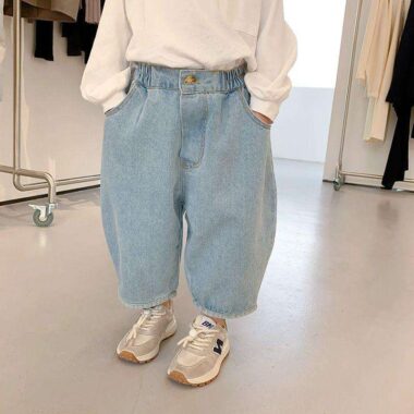 Loose casual girls Children Jeans wholesale denim