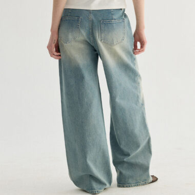 Loose fit fashion women jeans for wholesale and retail