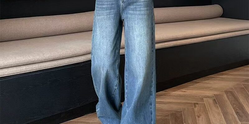 Autumn vintage slim loose high-waist women jeans