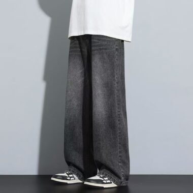 Autumn winter vintage straight casual men jeans