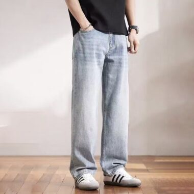 Loose casual all-match simple men jeans