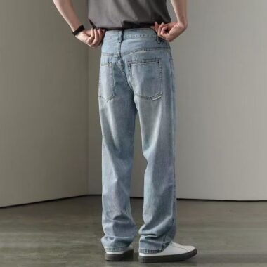 Loose casual all-match simple men jeans