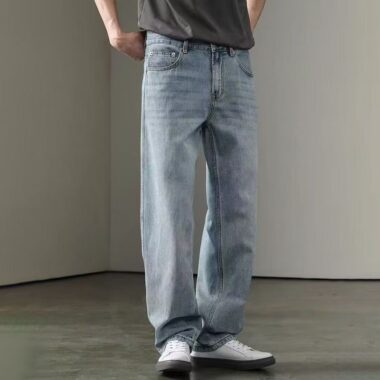 Loose casual all-match simple men jeans
