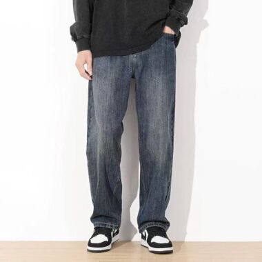 Loose straight American vintage casual men jeans