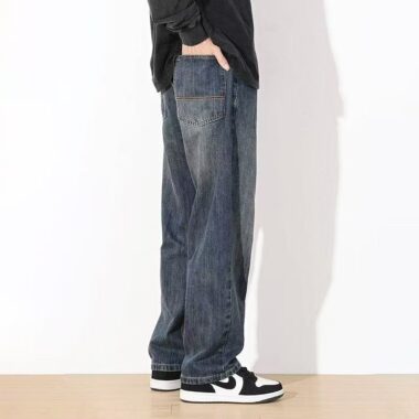 Loose straight American vintage casual men jeans