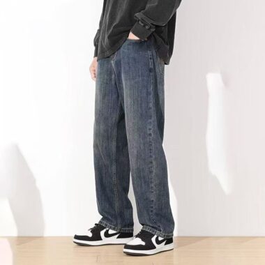 Loose straight American vintage casual men jeans
