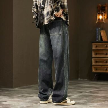 Loose straight vintage all-match men jeans