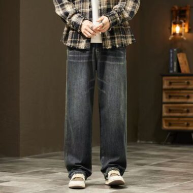 Loose straight vintage all-match men jeans