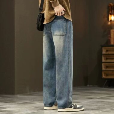 Loose straight vintage all-match men jeans