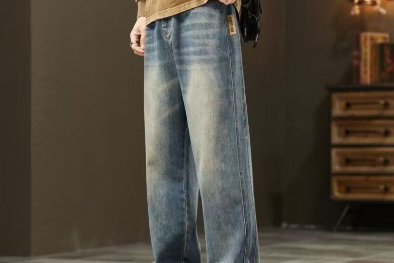 Loose straight vintage all-match men jeans