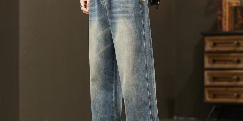 Loose straight vintage all-match men jeans