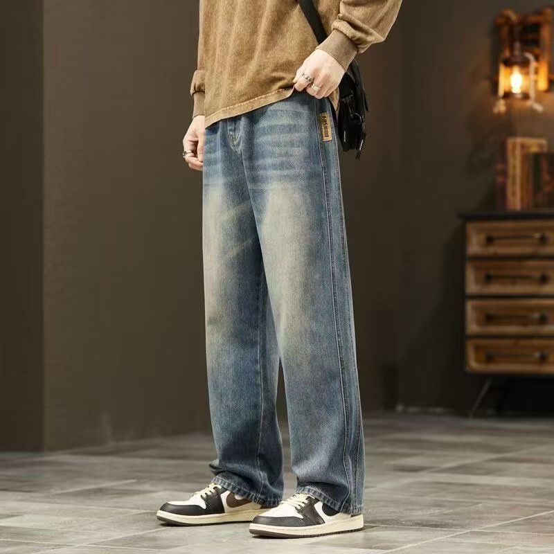 Loose straight vintage all-match men jeans