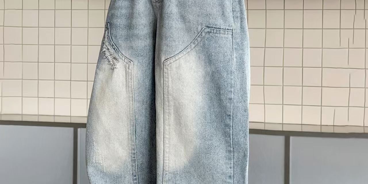 Straight-leg boys children jeans for spring and autumn