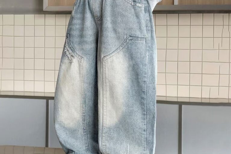Straight-leg boys children jeans for spring and autumn